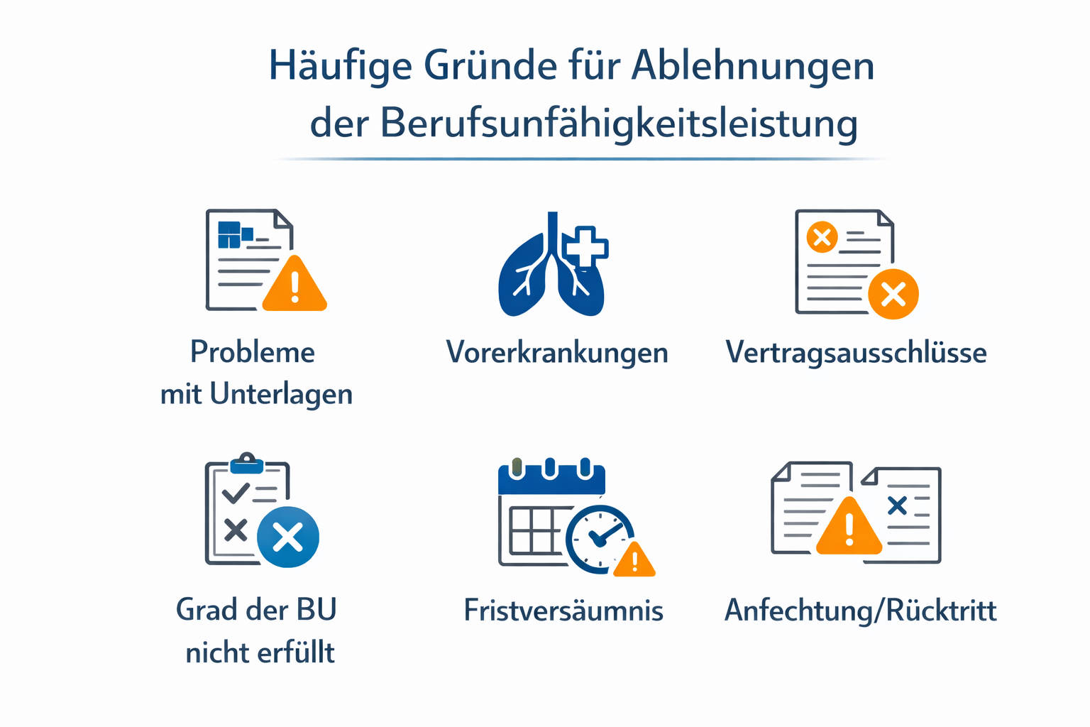 Typische Ablehnungsgr&uuml;nde BU Versicherung Allianz - von Spitzbergen Rechtsanw&auml;lte