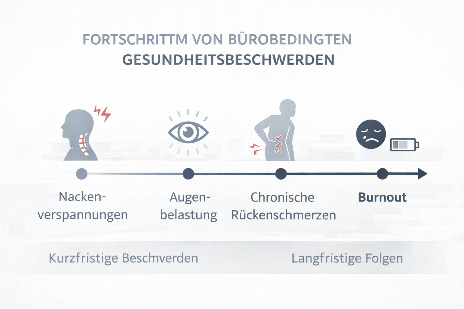 B&uuml;roarbeitsplatz mit gesundheitlichen Belastungen - Macht B&uuml;roarbeit krank - von Spitzbergen Rechtsanw&auml;lte
